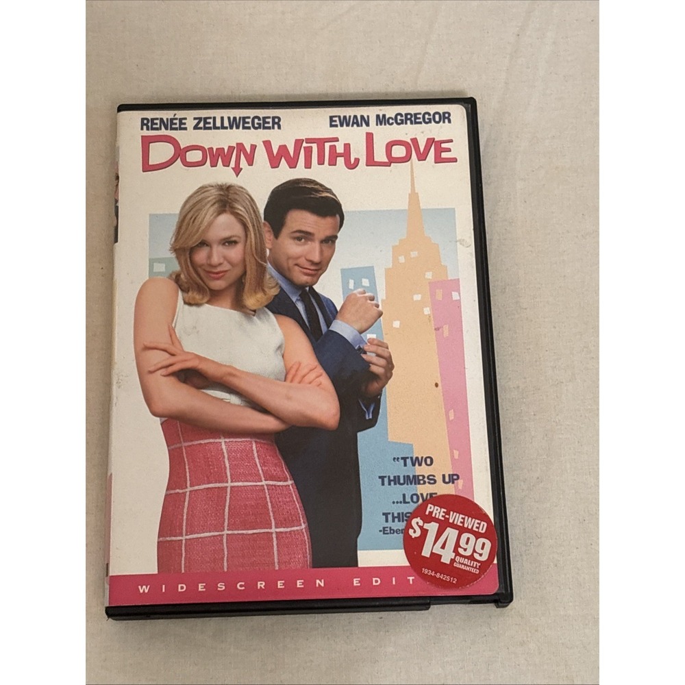 Down with Love DVD 2003 Renee Zellweger Ewan McGregor Widescreen Comedy
